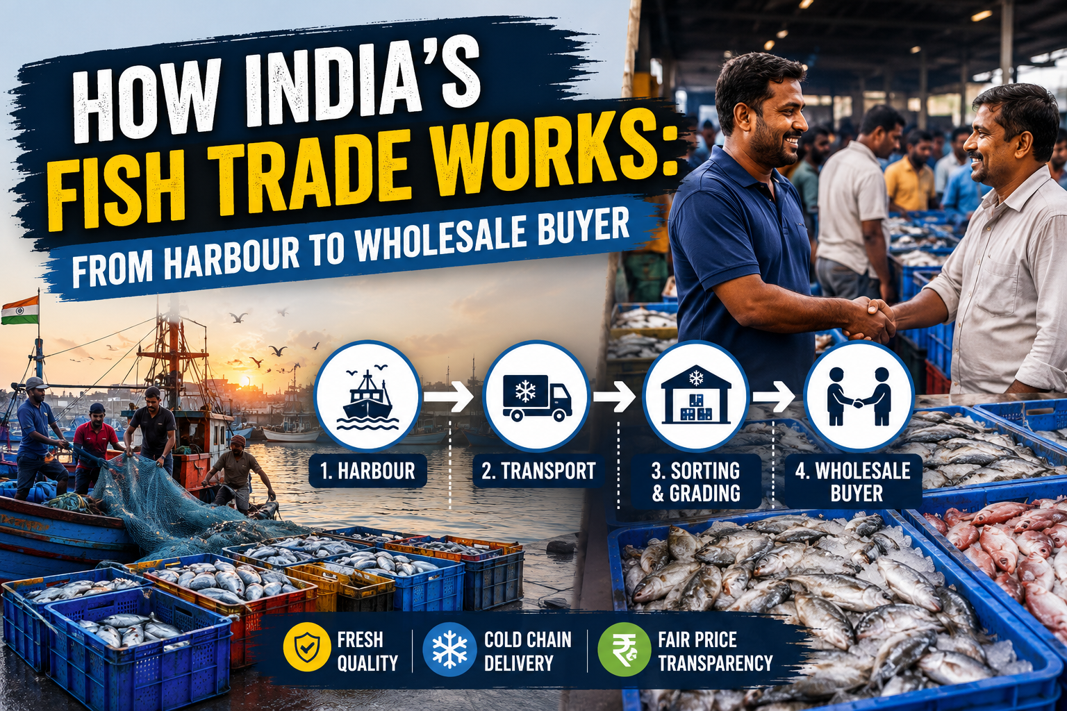 How India's fish trade works from harbour to wholesale buyer
